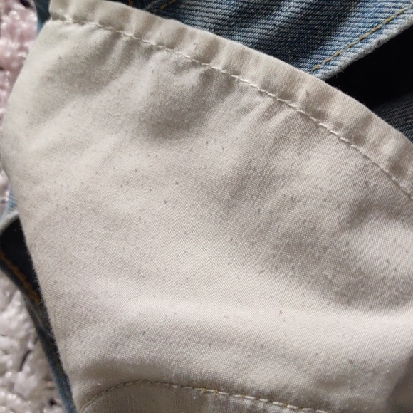 One X Oneteaspoon Size 26 Button Fly Blue Distressed Denim Shorts - Picture 9 of 16